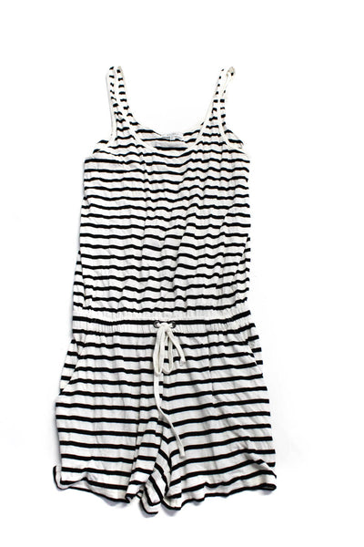 Z Supply Splendid Womens Scoop Neck Striped Romper White Size S Lot 2