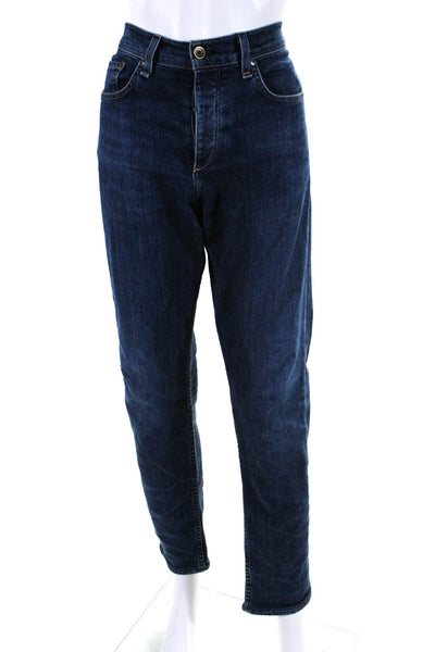 Rag & Bone Womens Mid Rise Dark Wash Slim Straight Jeans Blue Size 31