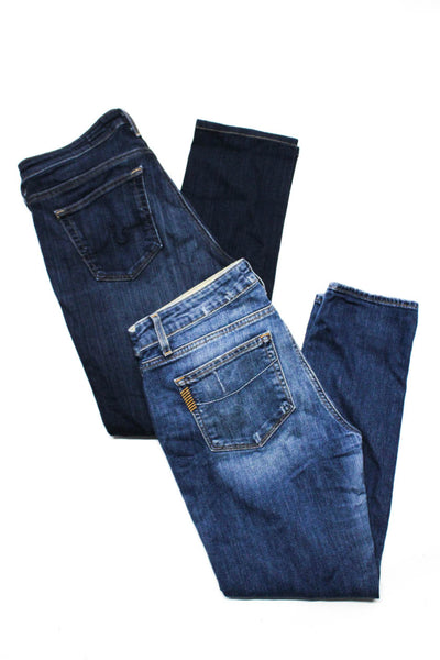 AG Adriano Goldschmied Paige Womens High Rise Cigarette Leg Jeans Blue 28 Lot 2