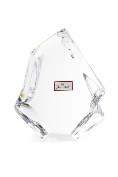Baccarat Crystal Geometric Paperweight  Menhir Trohy Clear In Box