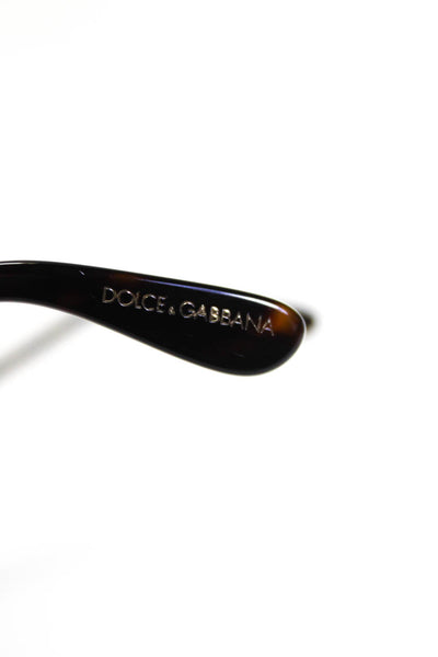 D&G Dolce & Gabbana Womens Tortoise Shell Printed Cat Eye Brown Sunglasses 140mm