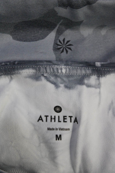 Athleta Womens High Rise Tie Dyed Camouflage Leggings Gray Size Medium Lot 2