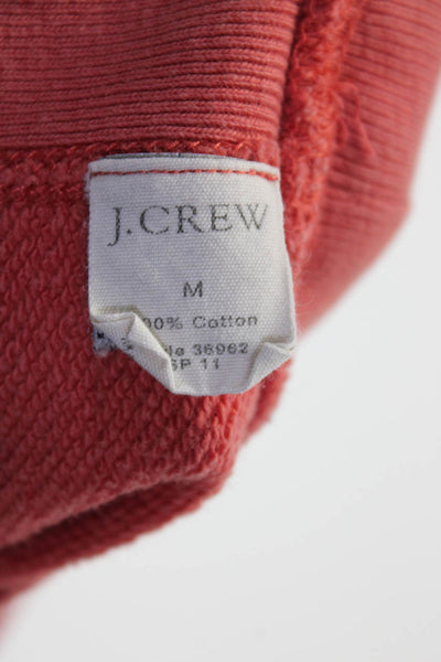 J Crew Arket Womens Faded Red Cotton Crew Neck Pullover Sweater Size M S Lot 2