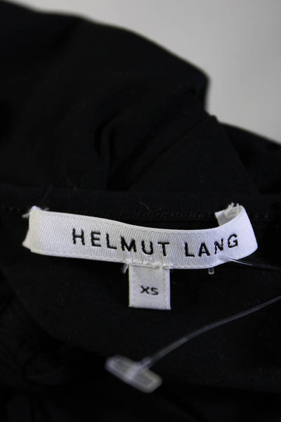 Helmut Lang Womens Knotted Jersey Sleeveless Sheath Dress Black Size XS