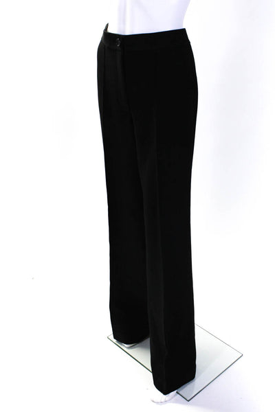 Helmut Lang Womens Black Pleated High Rise Wide Leg Dress Pants Size 10