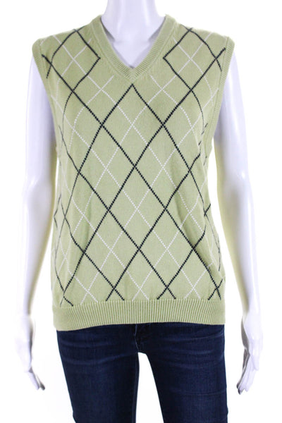 J Crew Brooks Brothers Womens Cardigan Sweater Vest Green Small Medium Lot 2