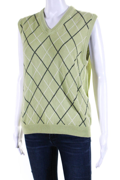 J Crew Brooks Brothers Womens Cardigan Sweater Vest Green Small Medium Lot 2