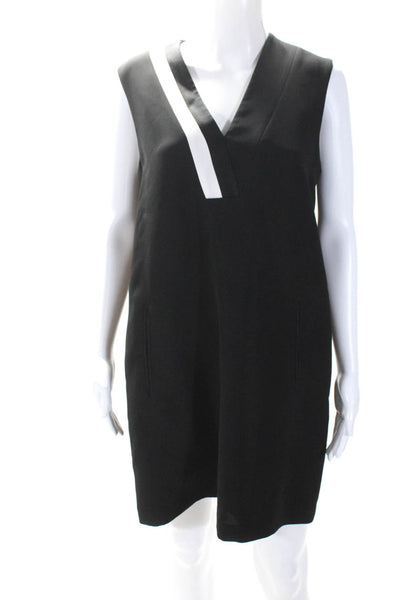 Rag & Bone Women's V-Neck Sleeveless A-Line Mini Work Dress Black Size 6