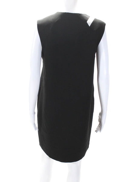 Rag & Bone Women's V-Neck Sleeveless A-Line Mini Work Dress Black Size 6