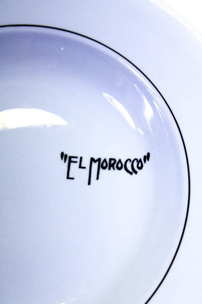 El Morocco Legendary Nightclub Buffalo China Bowl Blue Black