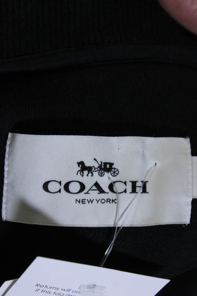 Coach Women's Crewneck Long Sleeves Graphic Pullover Sweatshirt Black Size S