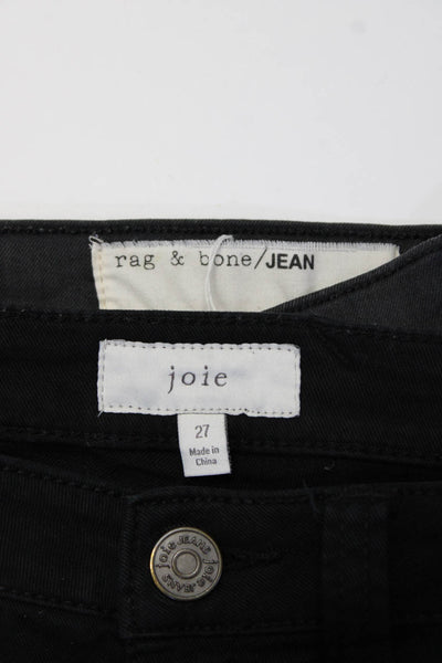 Joie Rag & Bone Jean Womens Skinny Jeans Black Size 27 Lot 2