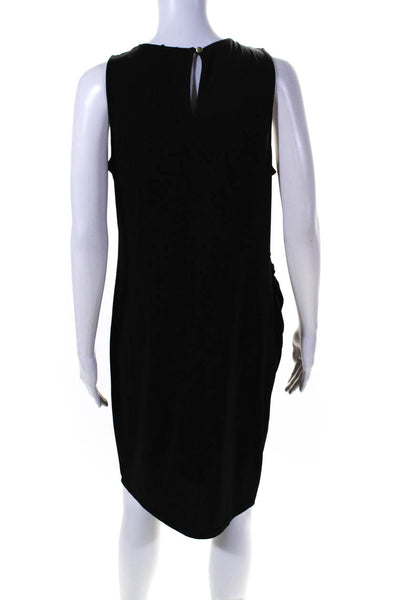 Rachel Zoe Women's Round Neck Sleeveless A-Line Mini Dress Black Size S