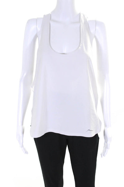 X By Gottex Womens Stretch Scoop Neck Activewear Tank Top White Size X S Lot 2