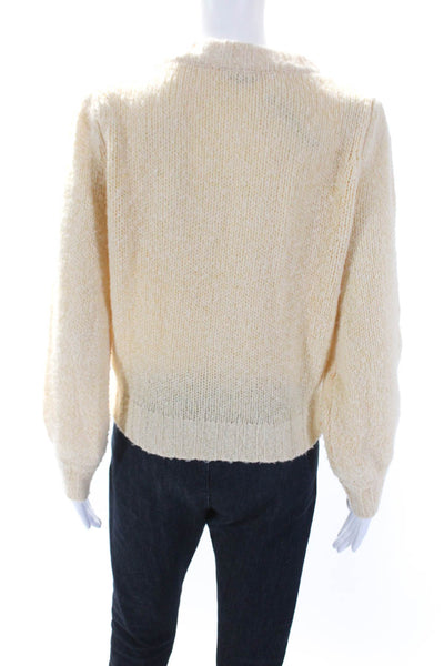 Rails Womens Wool Long Sleeve Crewneck Pullover Sweater Yellow Size XS