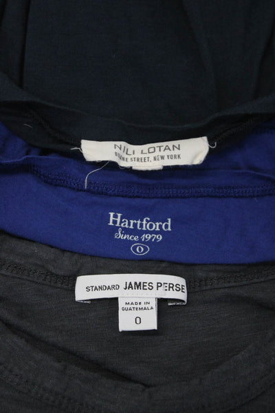 Hartford Standard James Perse Womens Henley T shirt Blue Size XS 0 Lot 3