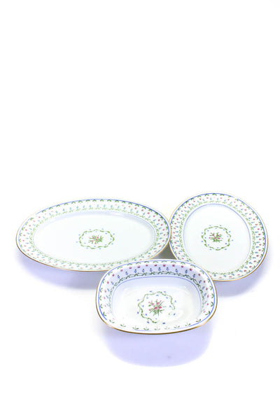Ceralane Adults Lafayette Medium + Large Oval Serving Platter + Dish Set White 3