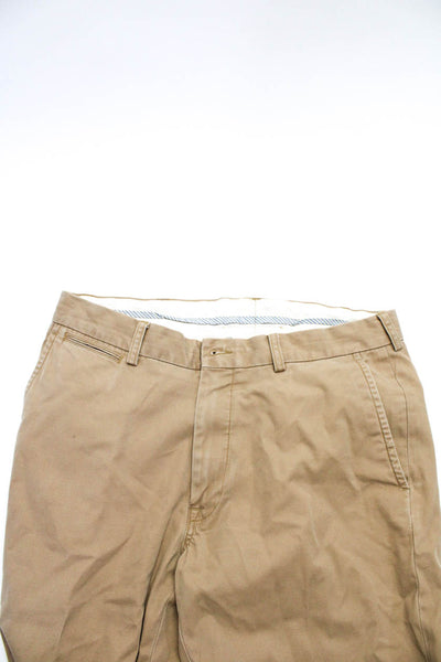 Polo Ralph Lauren Mens Straight Leg Suffield Khaki Pants Beige Cotton Size 35X32