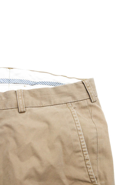 Polo Ralph Lauren Mens Straight Leg Suffield Khaki Pants Beige Cotton Size 35X32