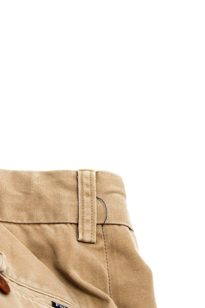 Polo Ralph Lauren Mens Straight Leg Suffield Khaki Pants Beige Cotton Size 35X32