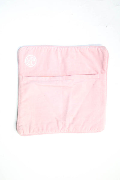 Jonathan Alder Unisex Adults Wool Blend Elephant Needlepoint Pillowcase Pink