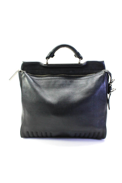 3.1 Phillip Lim Womens Black Leather Top Handle Satchel Bag Handbag