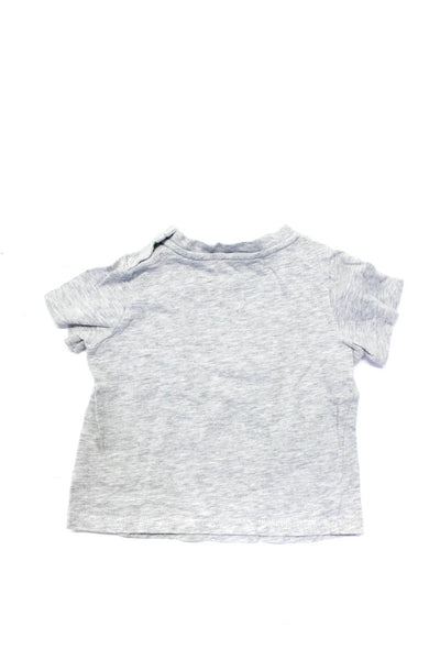 Stella McCartney Kids Boys Cotton Palm Tree Print T-Shirt Top Gray Size 6 Months