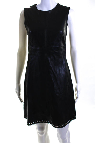 Zara Woman Aqua Womens Faux Leather Dresses Black Size Small Extra Small Lot 2