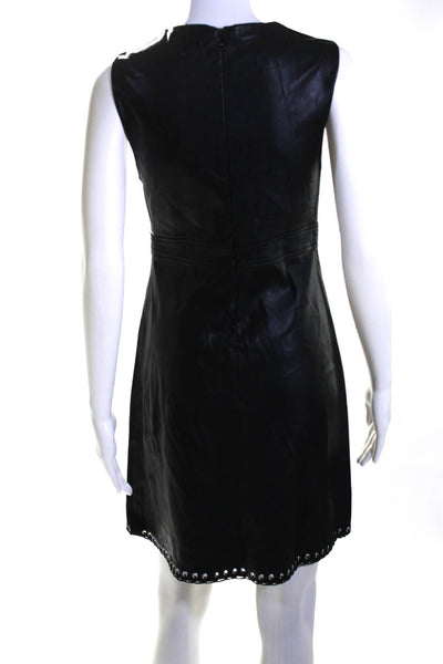 Zara Woman Aqua Womens Faux Leather Dresses Black Size Small Extra Small Lot 2