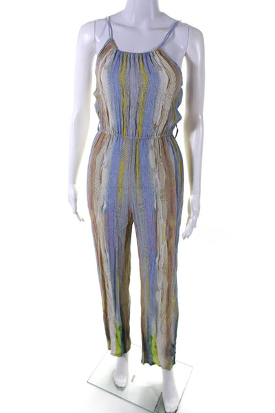 Blank London Womens Abstract Print Straight Leg Jumpsuit Multicolor Size XS