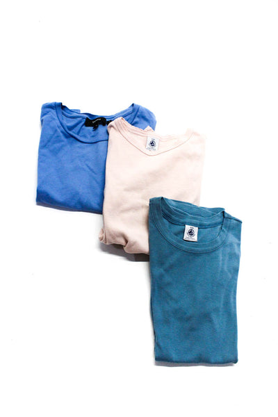 Theory Petit Bateau Womens Cotton Short Sleeve T-Shirt Top Blue Size P XXS Lot 3