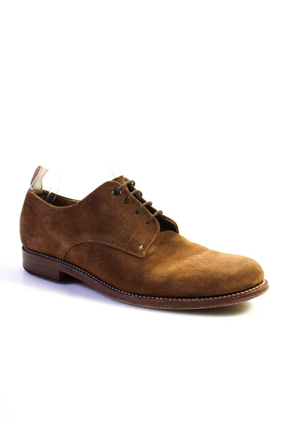 Rag & Bone Mens Suede Round Toe Lace Up Derby Dress Shoes Brown Size 12