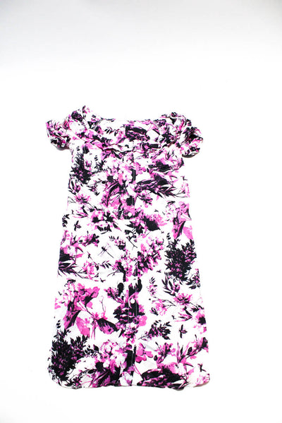 Jean Paul Gaultier Women's Short Sleeves Button Down Floral Dress Size XS Lot 2