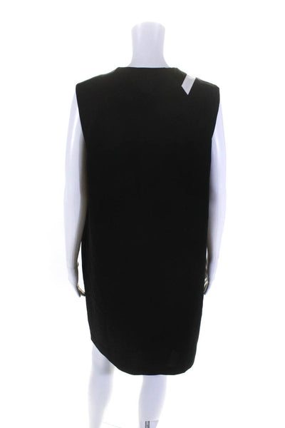 Rag & Bone Women's V-Neck Sleeveless A-Line Mini Dress Black Size 10