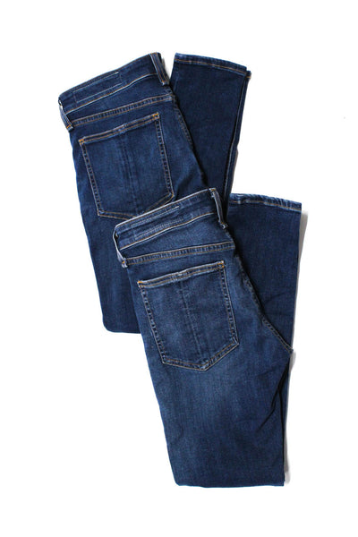 Rag & Bone Womens Mid Rise Medium Wash Ankle Skinny Jeans Blue Size 25 Lot 2