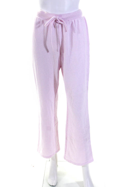 Hill House Womens Light Pink Cotton Drawstring Straight Lounge Sweatpants Size S