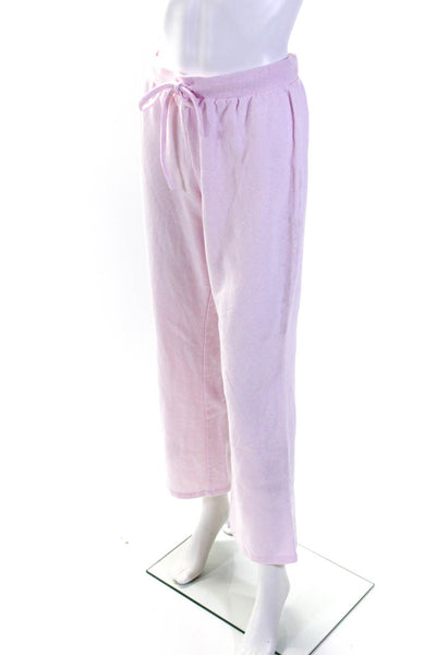 Hill House Womens Light Pink Cotton Drawstring Straight Lounge Sweatpants Size S