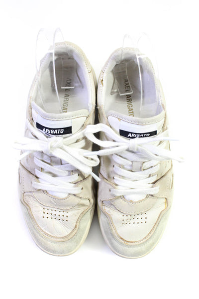 Axel Arigato Womens Causal Leather Low Top Lace Up Sneakers Cream Size 6.5