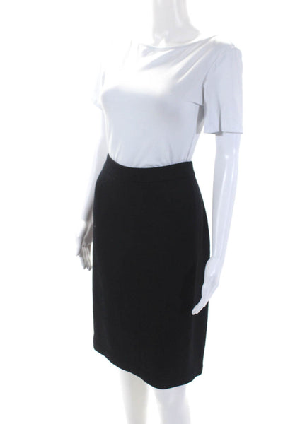 St. John Collection Women's Elastic Waist A-Line Mini Skirt Black Size 16