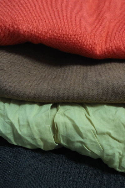 Zara Women's Crewneck Longs Sleeves Pullover Sweater Green Orange Size S Lot 4