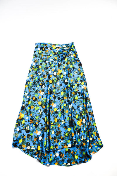 Zara Women's Zip Closure Cinch Slit Hem Maxi Floral Skirt Size XS Lot 3