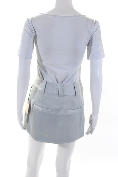 Superdown Women's Hook Closure Wrap Lined Micro Mini Skirt Gray Size S