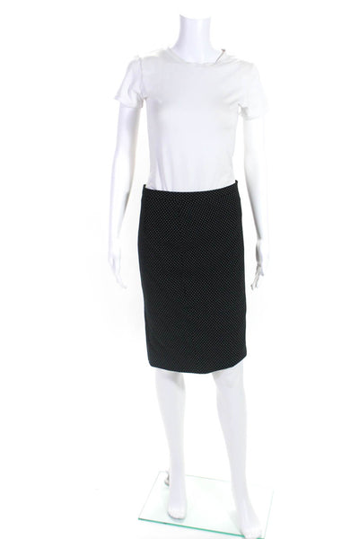 Moschino Cheap & Chic Womens Polka Dot Print Lined Pencil Skirt Black Size S