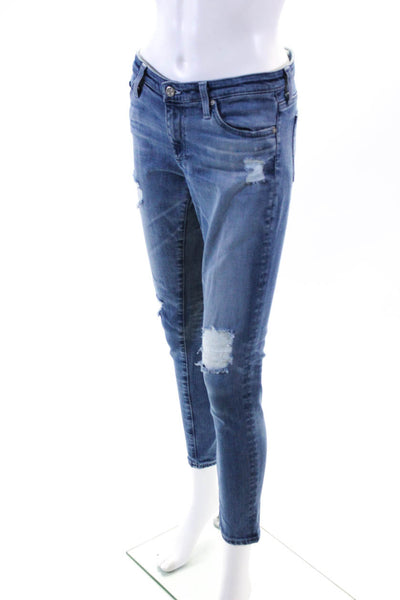 Adriano Goldschmied Womens The Legging Ankle Super Skinny Jeans Blue Size 29