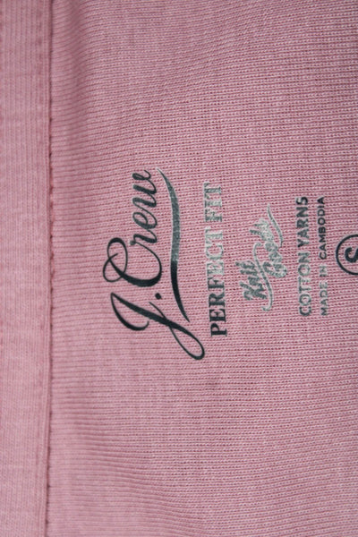 J Crew Womens Short Sleeves Perfect Fit Polo Dress Pink Cotton Size Small