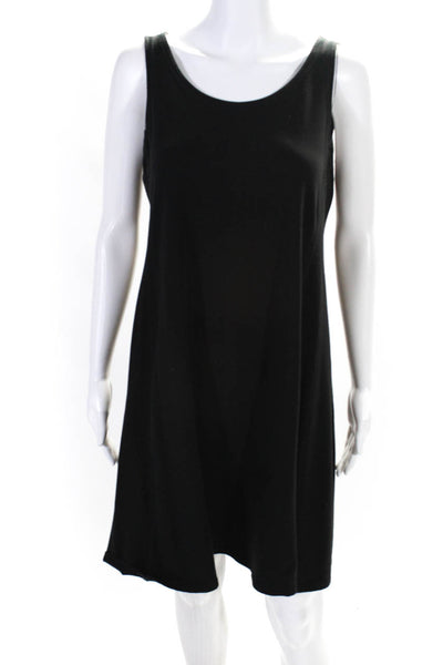 Eileen Fisher Womens Sleeveless Knee Length Tank Dress Black Size Small