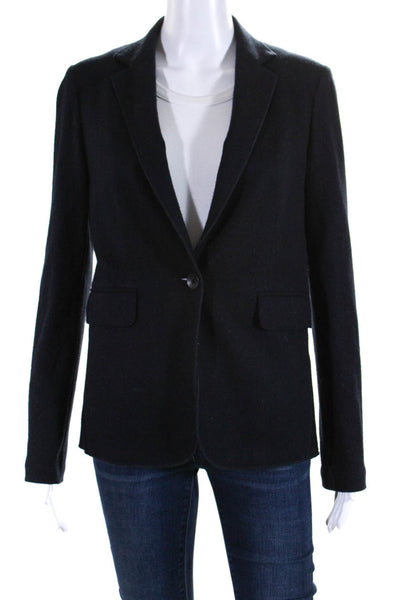 Rag & Bone Womens Wool Notch Collar One Button Blazer Jacket Navy Size 2