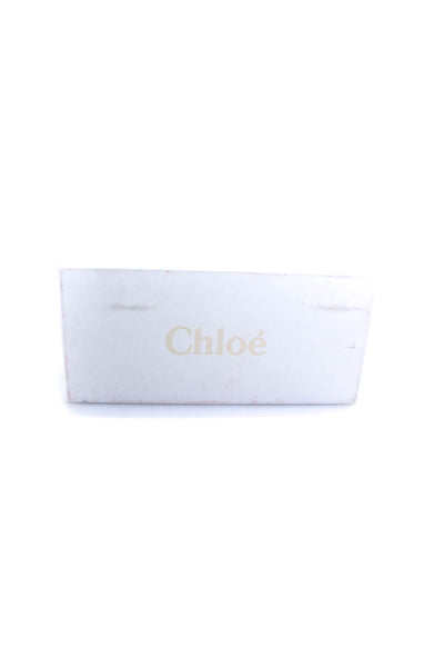Chloe Womens Leather Scalloped Edge Slip On Ballet Flats Mauve Size 37.5 7.5