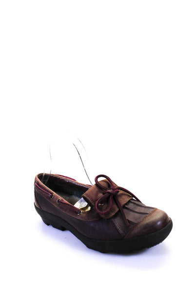 UGG Australia Womens Slide On Ashdale Duck Boat Shoes Purple Brown Size 7