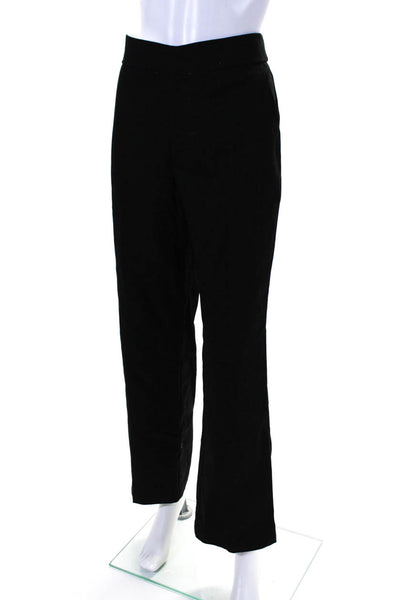 Edikted Womens Twill High Rise Straight Leg Pants Trousers Black Size S